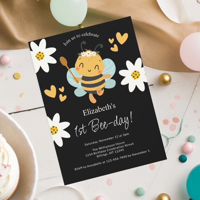 Invitación Bumble Bee 1ª fiesta de cumpleaños (Subido por el creador)
