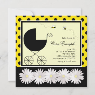 Invitación Bumble Bee Baby Shower