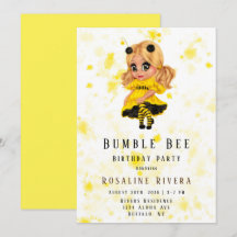 Bumble Bee Chica Preteen Fiesta de Cumpleaños