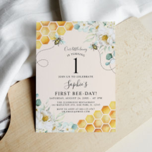 Invitación Bumble Bee, nuestro pequeño bebe de miel