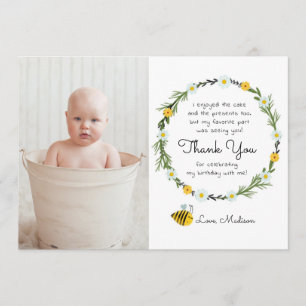 Invitación Bumble Bee Temática Cumpleaños Gracias Cartas