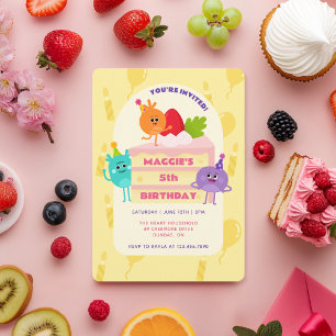 Invitación Bumble Nums Pastel de cumpleaños