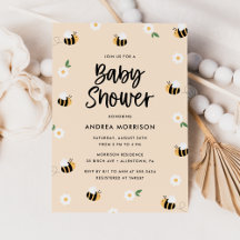 Bumblebee Floral Baby Shower