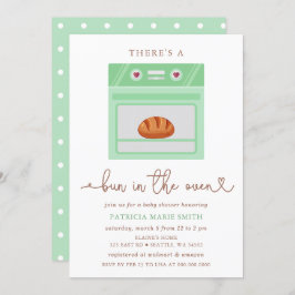 Invitación Bun En El Baby Shower Neutral De Género De Horno