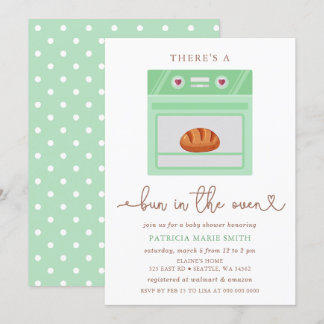 Invitación Bun En El Baby Shower Neutral De Género De Horno
