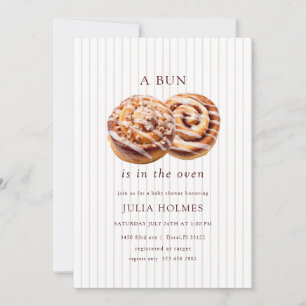 Invitación Bun en el Horno Fiesta de Bebé de Otoño