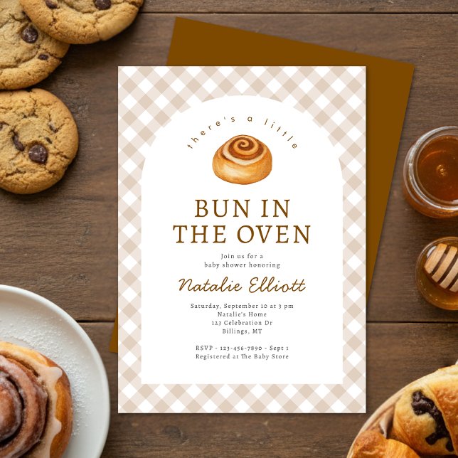 Invitación Bun In The Oven Baby Shower (Subido por el creador)