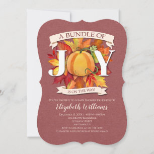 Invitación Bundle De Alegría Cae Sale De La Baby Shower De La
