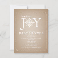 Bundle De Joy Snowflake Baby Shower - Cardstock