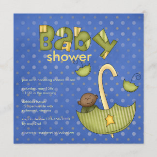 Invitación Bundle of Joy : Verde :Invitación a Baby Shower