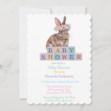 Bungalow acuático con Baby Shower de flor corona