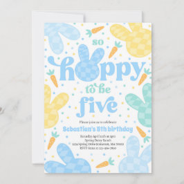 Invitación Bunny 5º cumpleaños fiesta de cumpleaños primavera