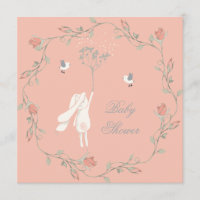 Bunny and Wreath Baby Shower