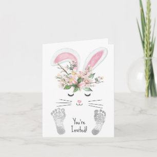 Invitación Bunny Baby Girl Shower