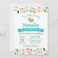 Bunny Birthday Chica Easter Egg 1er cumpleaños