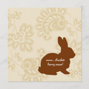Invitación Bunny de chocolate