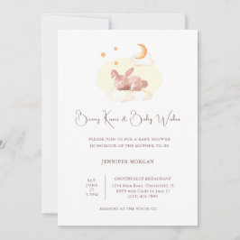 Invitación Bunny Dreams Neutral Baby Shower