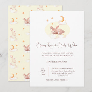 Invitación Bunny Dreams Neutral Baby Shower