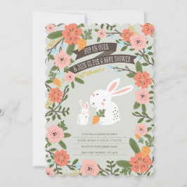 Invitación Bunny Love Baby Shower Invite