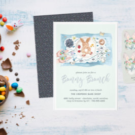 Invitación Bunny Pancakes | Bunny Brunch de Pascua