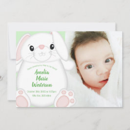 Invitación Bunny Rabbit Baby Shower