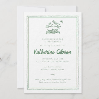 Invitación Bunny Rabbit Baby Shower Invitation