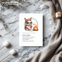 Bunny "S'more Fun to One" Acampando Cumpleaños