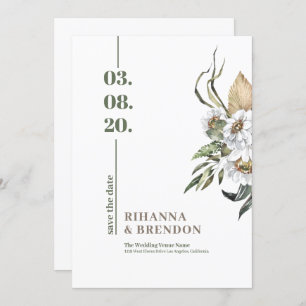 Invitación Buque de flores de Savanna Watercolour