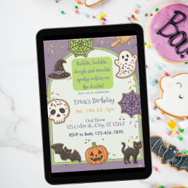 Invitación Burbuja Dough Trout, cumpleaños de Cookie