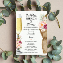 Burbujas Brunch & Blooms antes de hacer ducha de n