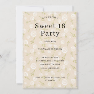 Invitación Burbujas de Luz Multicolor Personalizadas Sweet 16