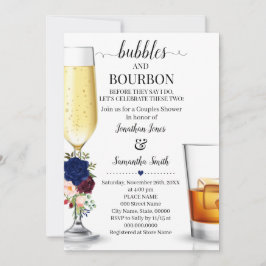 Invitación Burbujas de marina y borbón antes de que duchen pa