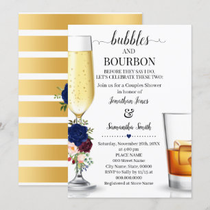 Invitación Burbujas de marina y borbón antes de que duchen pa