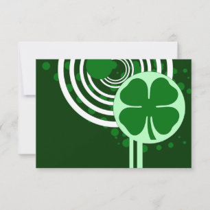 Invitación burbujas de shamrock de alta fidelidad