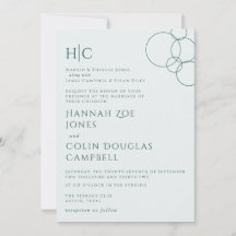 Burbujas modernas elegantes Gris geométrico y Verd