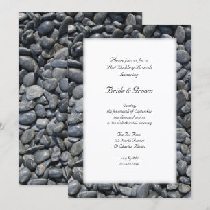 Invitación Burbujas negras suaves post Boda Brunch