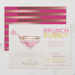 Invitación BURBUJAS PARA BRUNCH Cóctel para Brunch de Almuerz