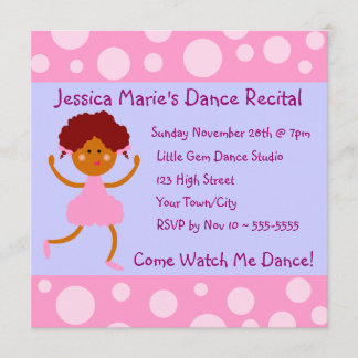 Invitación Burbujas rosadas bailan considerando