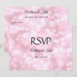 Invitación Burbujas rosadas personalizado doble cara Boda tar