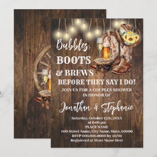 Invitación Burbujas se desmoronan antes de que yo haga giraso