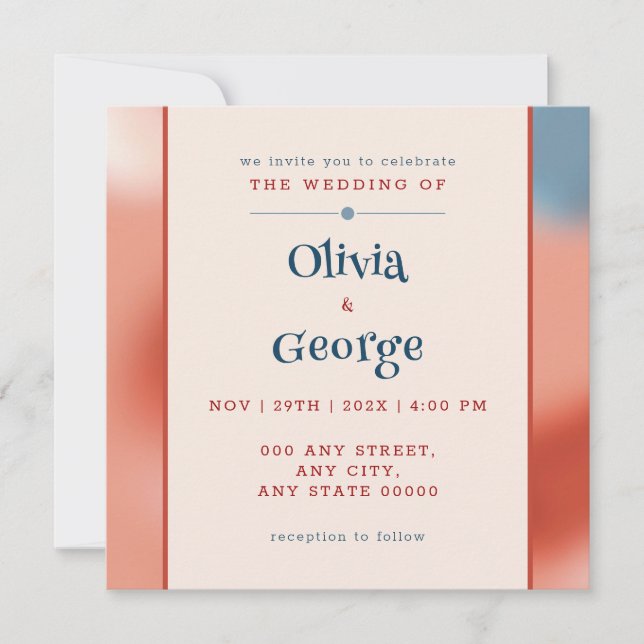 Invitación Burbujas singulares de amor: Boda de cuentos de ha (Anverso)