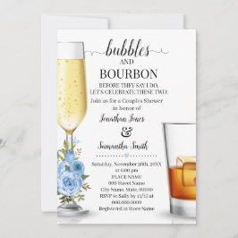Invitación Burbujas y Borbón antes de que las parejas duchen