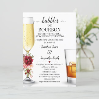 Invitación Burbujas y Borboun antes de comprometerme con mars