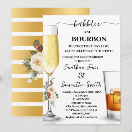 Invitación Burbujas y Bourbon Antes de Ducharme en Invierno