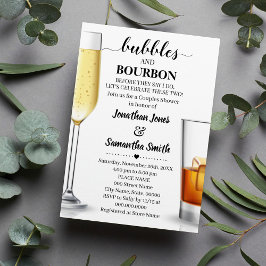 Invitación Burbujas y bourbon antes de que las parejas se duc
