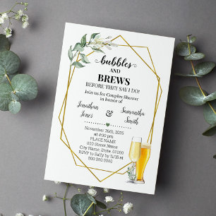 Invitación Burbujas y breas antes de hacer oro verde