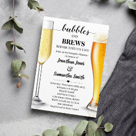 Invitación Burbujas y brechas antes de que duchen parejas