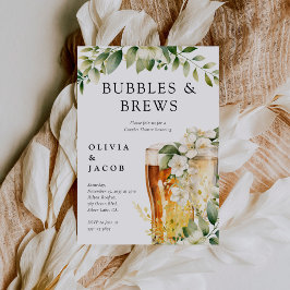 Invitación Burbujas y breves Ducha de parejas