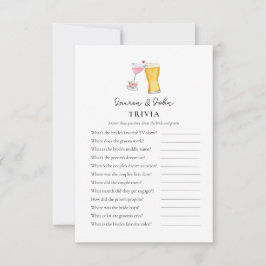 Invitación Burbujas y cerveza. Juegos de Trivia para la fiest