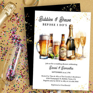 Invitación Burbujas y Cervezas Fiesta de Despedida de Soltera